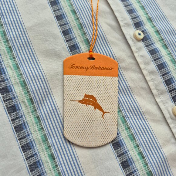 NWT Tommy Bahama Island Modern Fit Striped Long Sleeve Button Down XLX - Picture 5 of 14